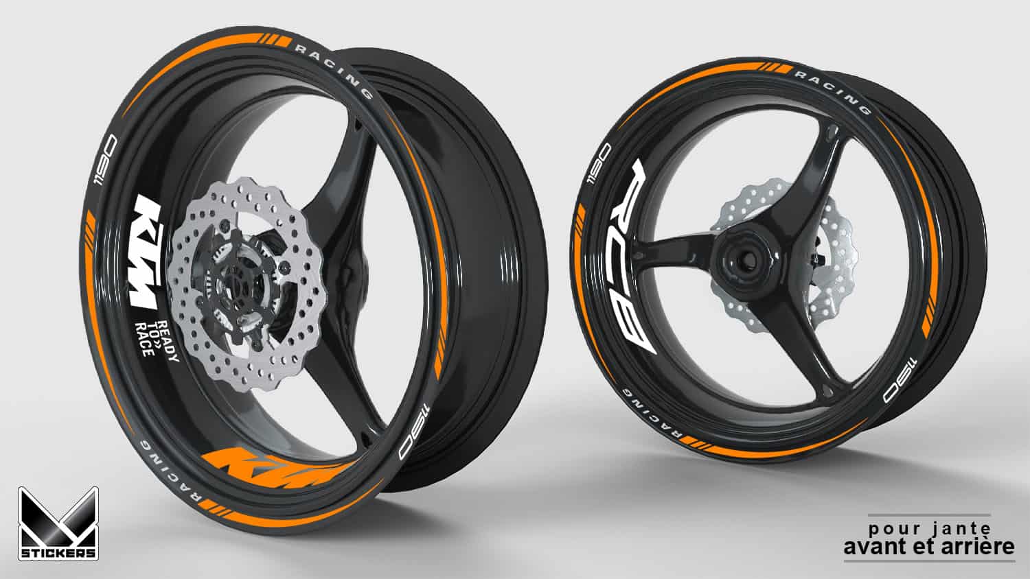 Nalepke za platišča KTM 1190 RC8 1 Nalepke platišč KTM 1190 RC8