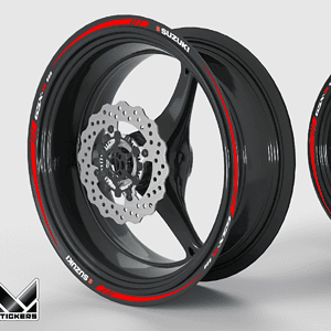 Suzuki GSX-R 600 Red Rim Stripes - Clearance