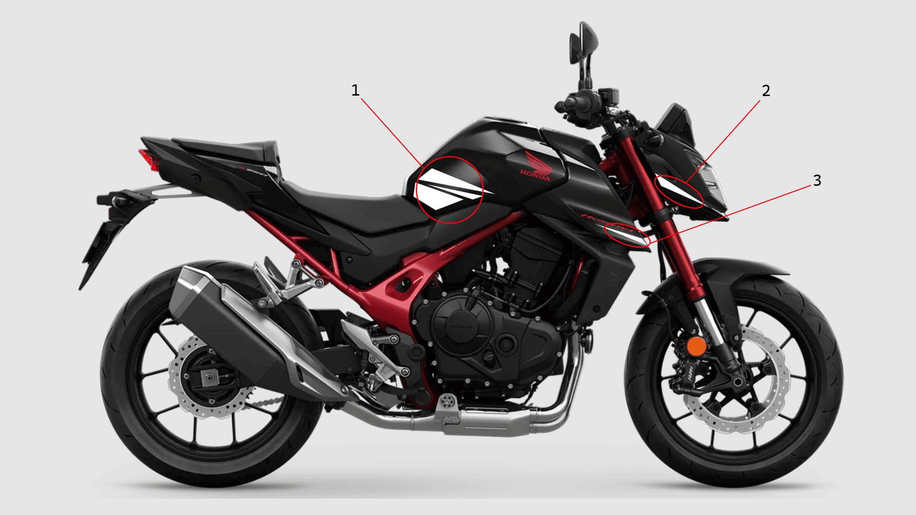 Grafični komplet - Honda CB 750 Hornet - Stinger 3 Kit déco - Honda CB 750 Hornet - Stinger - Slika 3