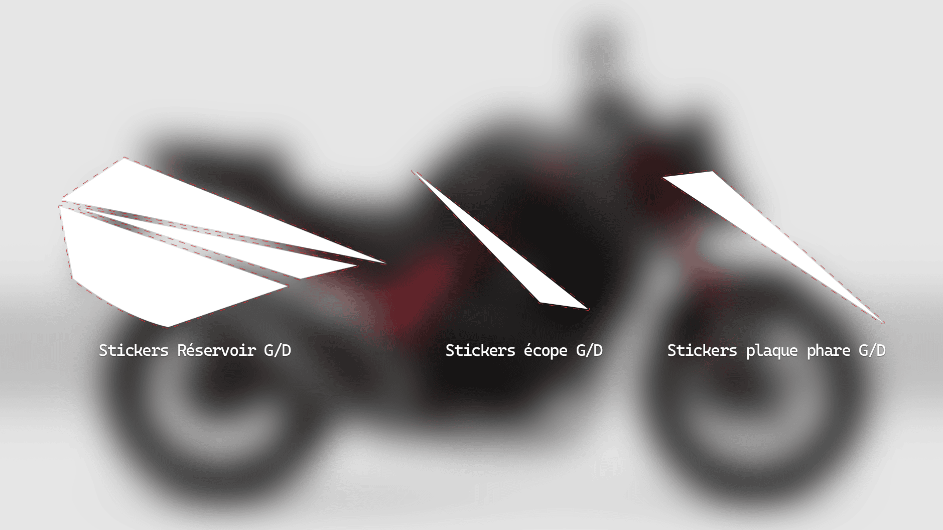 Grafični kompleti - Honda CB 750 Hornet - Stinger 2 Kit déco - Honda CB 750 Hornet - Stinger - Slika 2