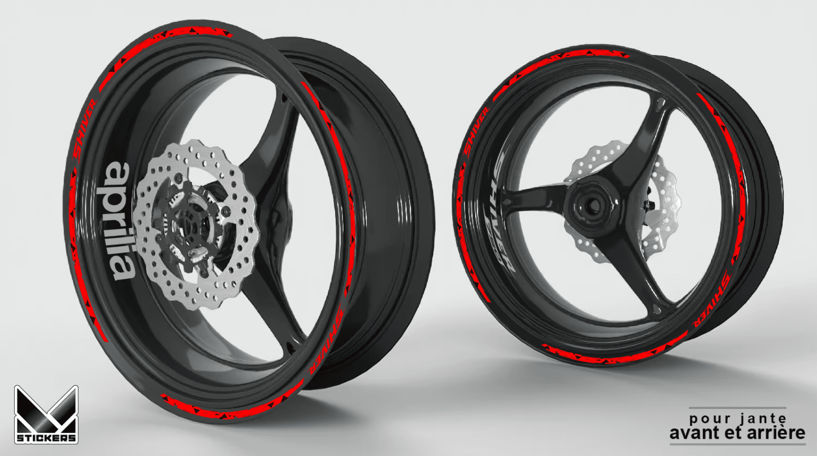 Felnimatricák Aprilia Shiver 750 Piros & Szürke – Készletkisöprés 1 Felnimatricák Aprilia Shiver 750 Piros & Szürke – Kiárusítás
